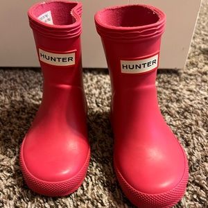 Pink Hunter Rain Boots size UK4/US5